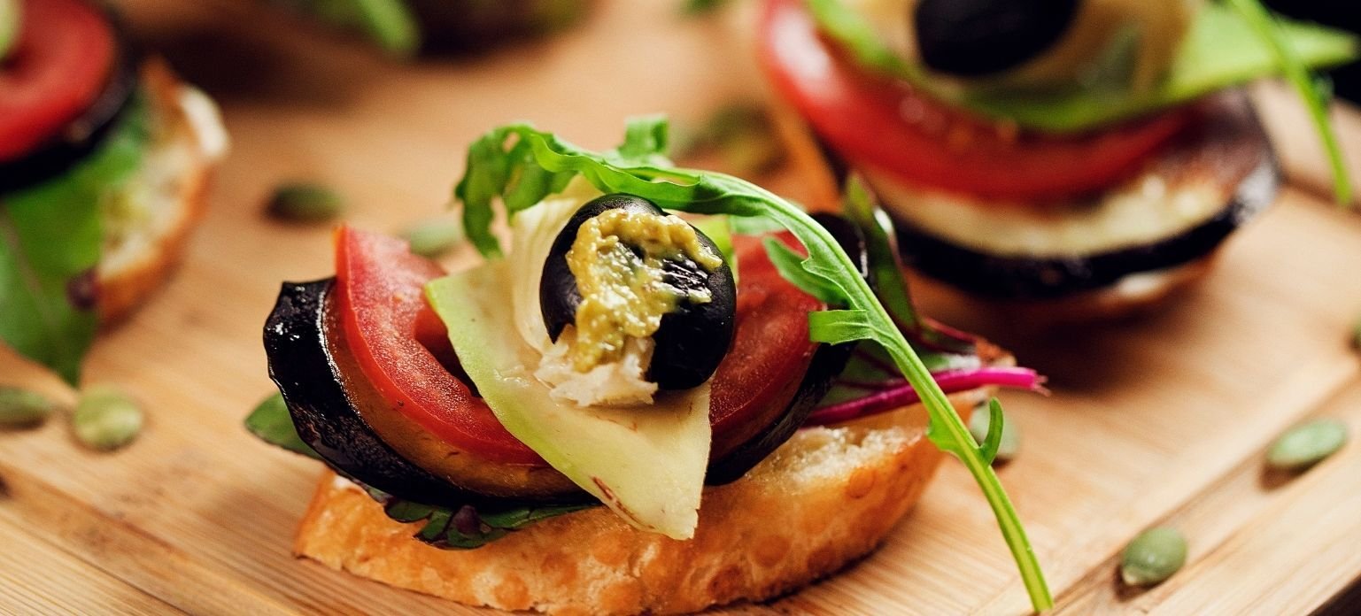 vegetarisches fingerfood buffet